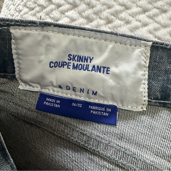 H&M Skinny Fit Denim Jeans – Men’s 36x32, Slim Modern Style - Picture 3 of 3